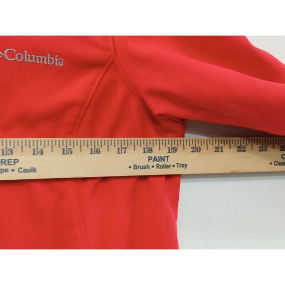 COLUMBIA Women's Jacket SoftShell Kruser Ridge Walking Hiking Outdoor Red Size M - Picture 5 of 12